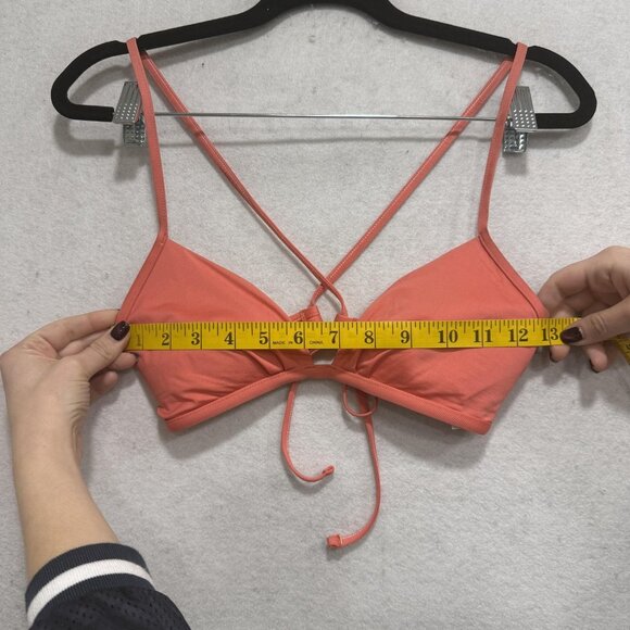 Patagonia Bikini Top Womens Small Coral Triangle Swimwear Crossback Strappy - Picture 3 of 9